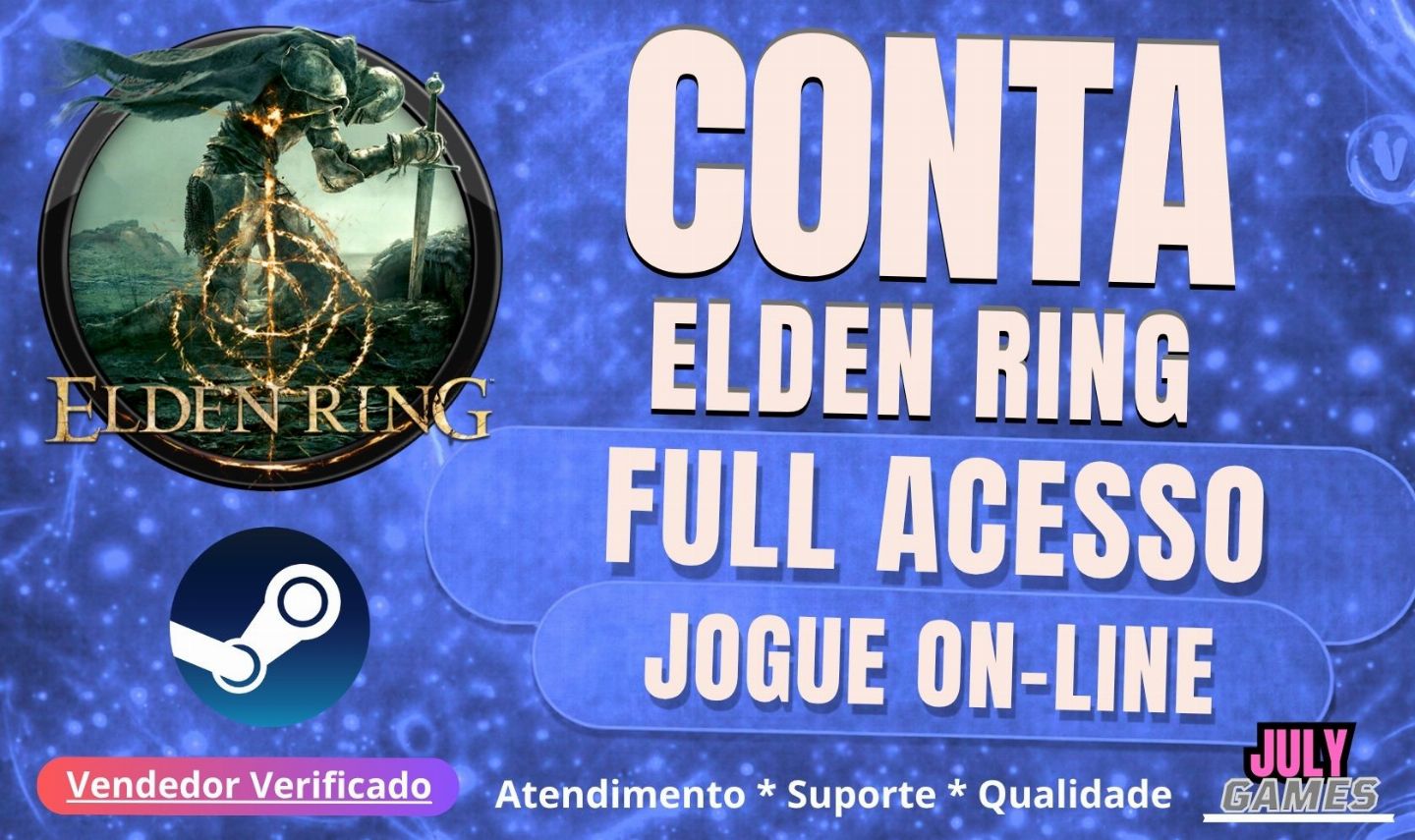 [Promoção] Elden Ring Conta Steam (Full Acesso e Online) MELHOR PREÇO DO SITE!