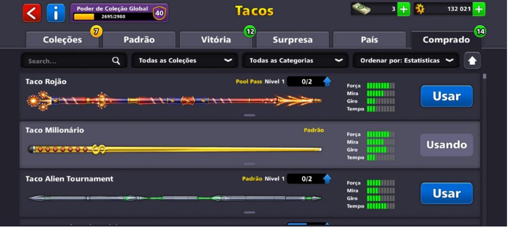 CONTA DE 8 BALL POOL COM TACO MILIONÁRIO | MAIS BARATA DO SITE