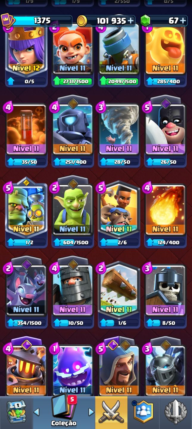 CONTA CLASH ROYALE - INTERMEDIÁRIA Arena Panquecas! Comece na vantagem!