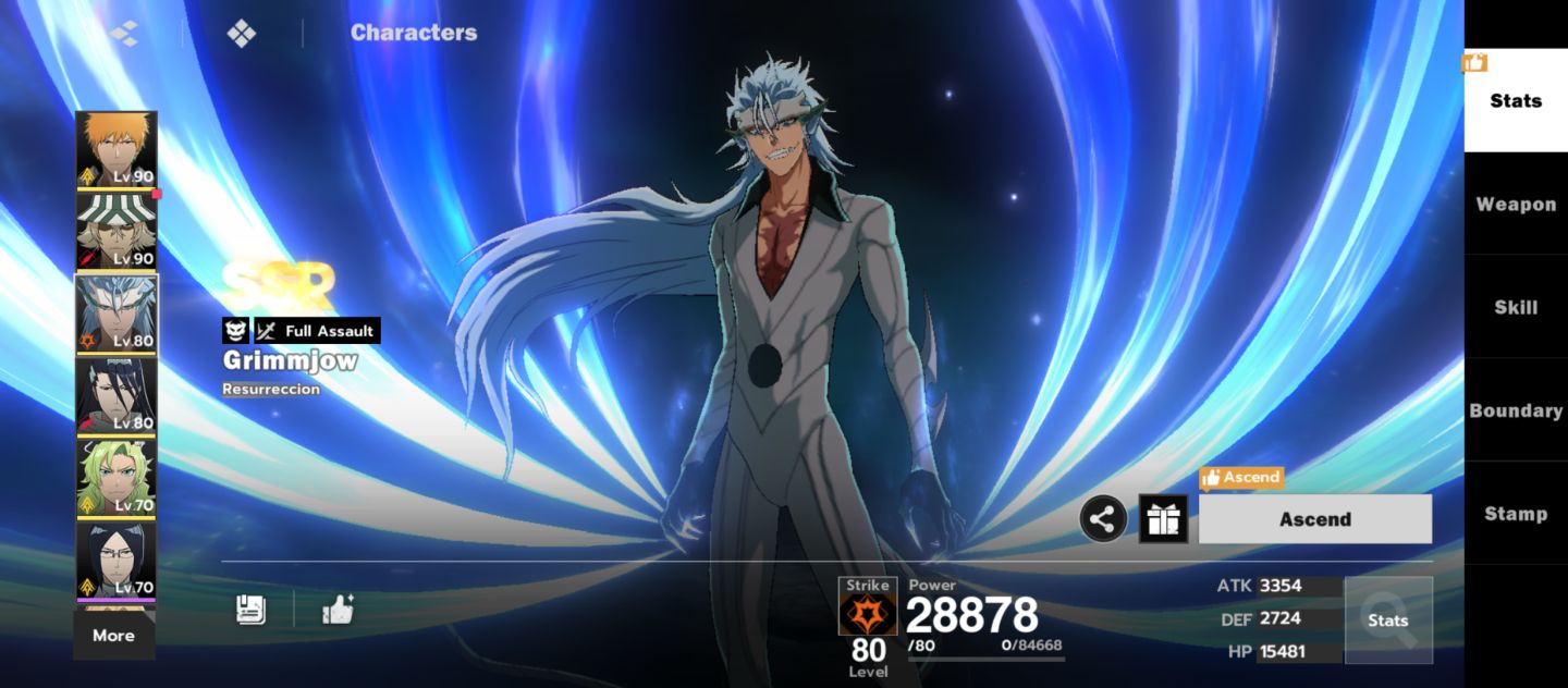 Conta de Bleach soul resonance