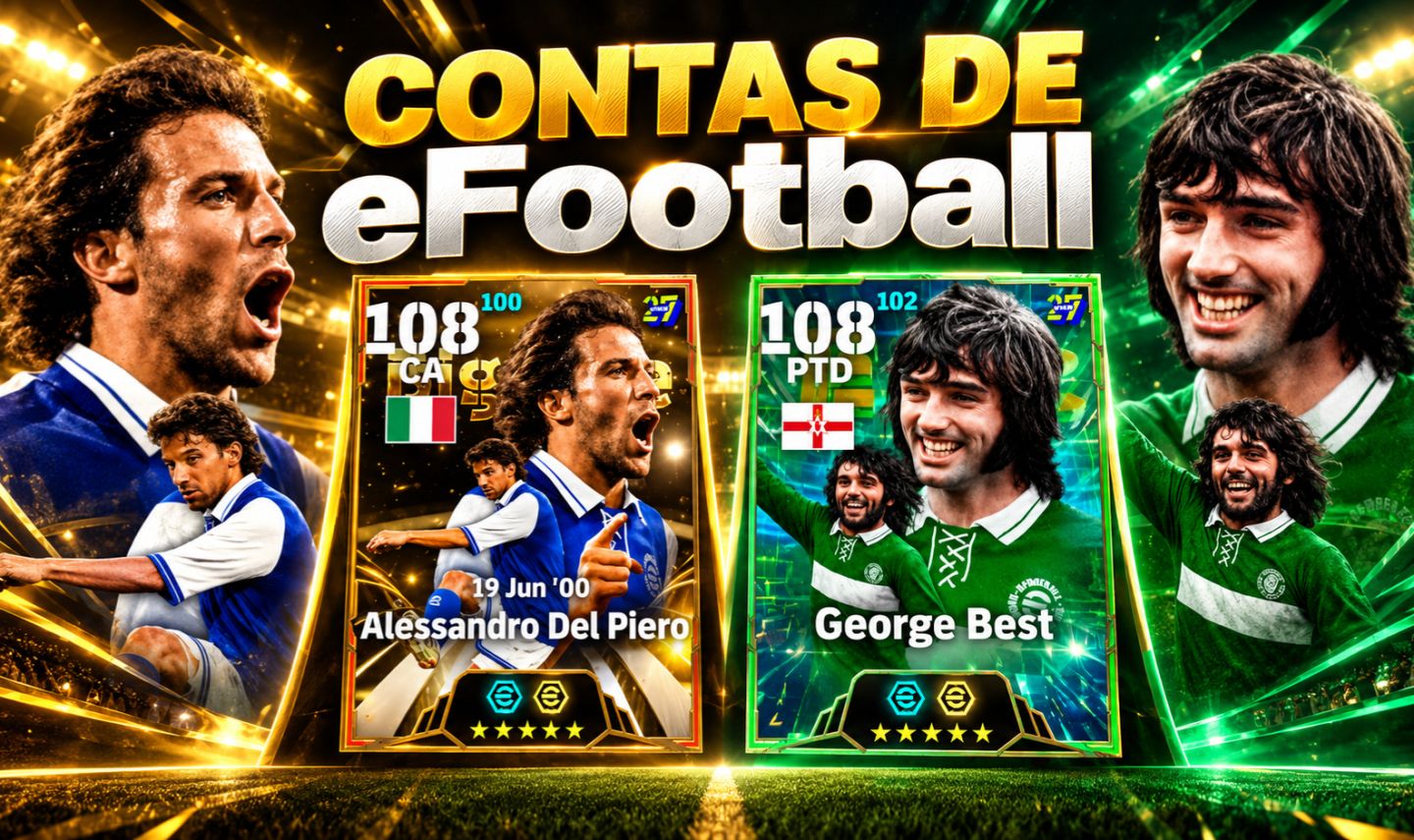 (DEL PIERO E BEST!!!) CONTAS de eFOOTBALL!!!