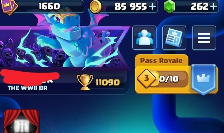 Conta Clash royale 11k troféus
