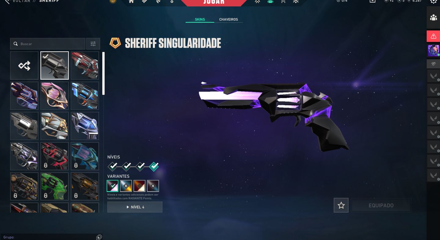 Conta valorant peak imortal 3.5k gastos 50+ skins e itens raros