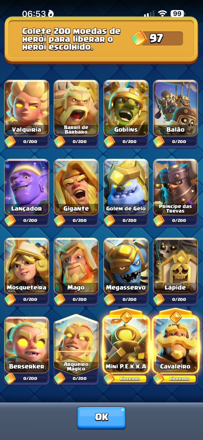 CONTA CLASH ROYALE 10.874 TROFÉUS | LVL 15 | VÁRIAS EVOLUÇÕES