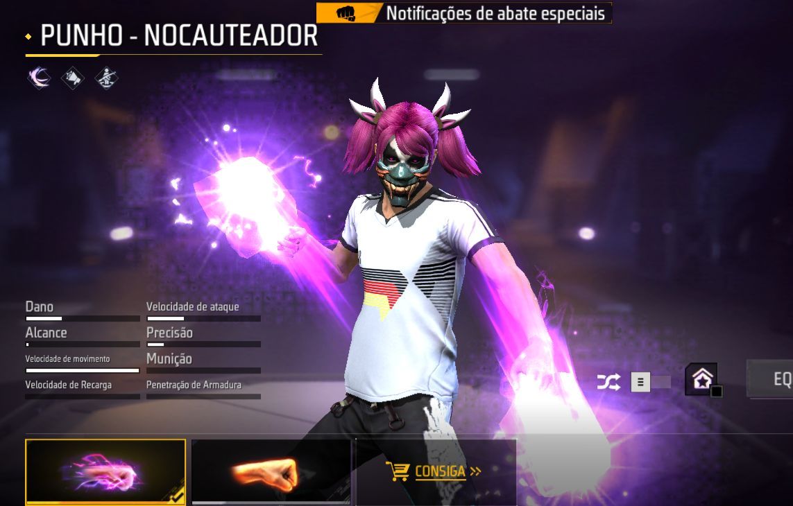 Conta free fire gemada com barbinha, punho, bandeirao, evolutiva 7 anos de idade