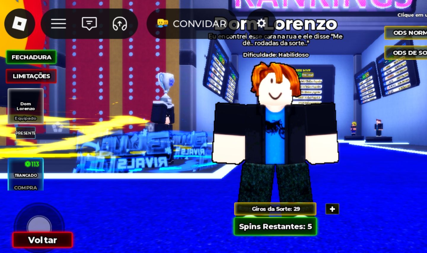 Conta blue lock rivals com Don Lorenzo e fluxo do shidou