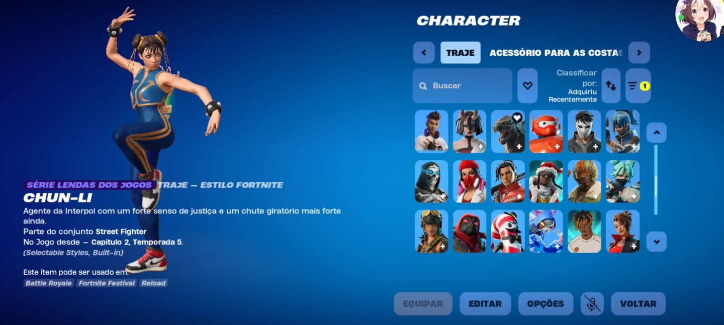 Conta de fortnite com 60 skin