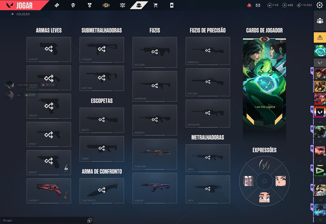 Conta de valorant dima com duas skin, uma de phanto é outra de vandal