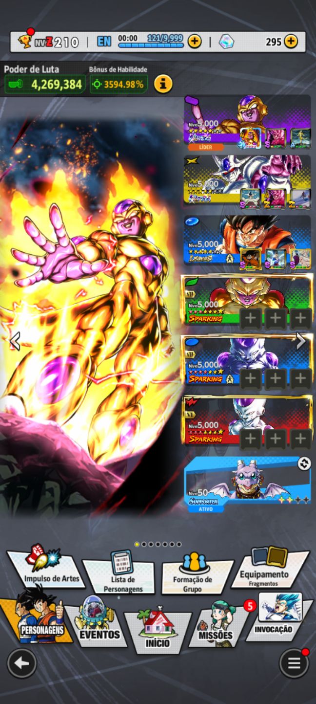 Conta Completa Dragon ball legends
