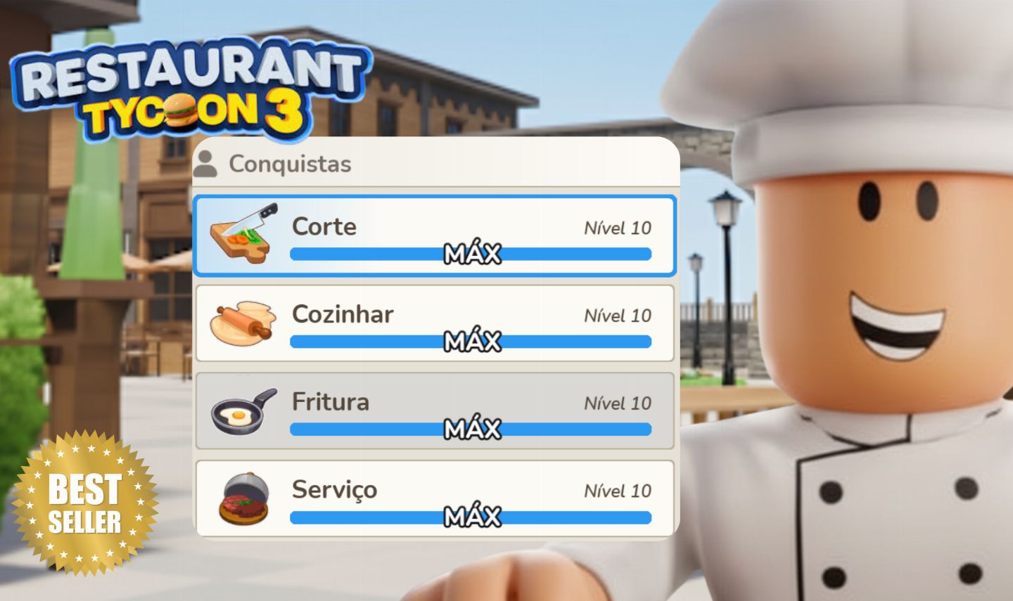 Contas Upadas Restaurant Tycoon 3 | Escolha a Sua!
