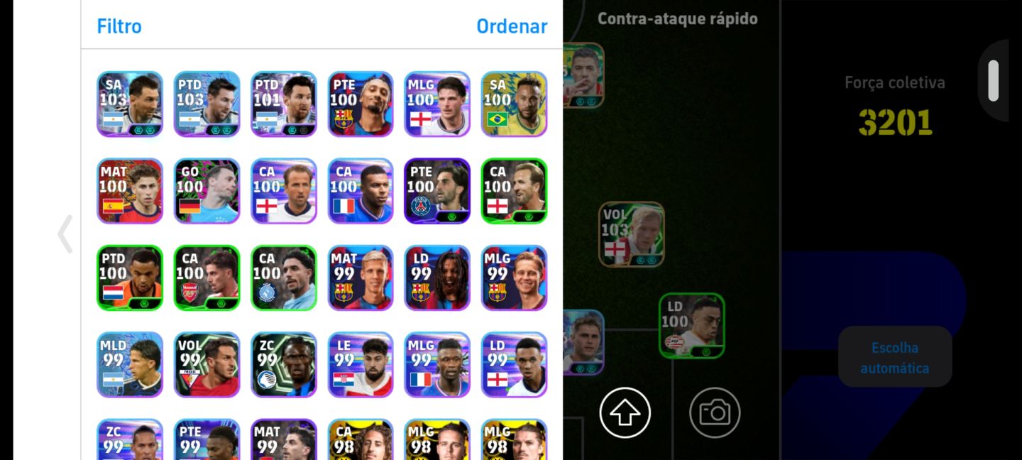 Conta de efootball barato com jogadores fortes