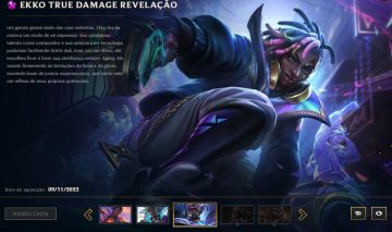 Conta mono ekko com a skin de prestigios!