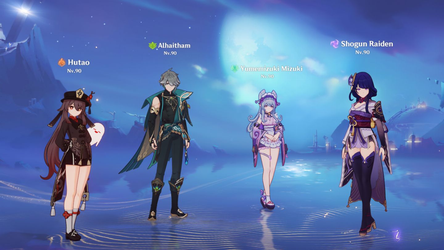 31CHARS 5 ESTRELAS, RAIDENC6 (melhor raiden),ARLECCHINOC1, FURINAC1, NEUVILLETTE