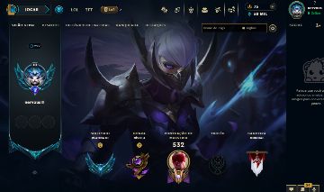 Conta LoL Platina | 100 Skins | Todos Champs | 100 EM