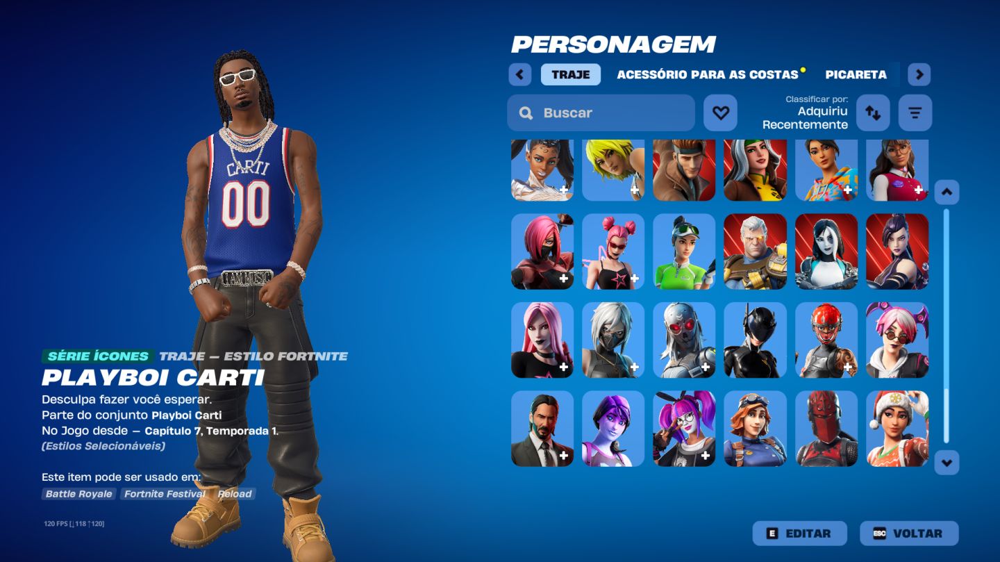 CONTA FORTNITE