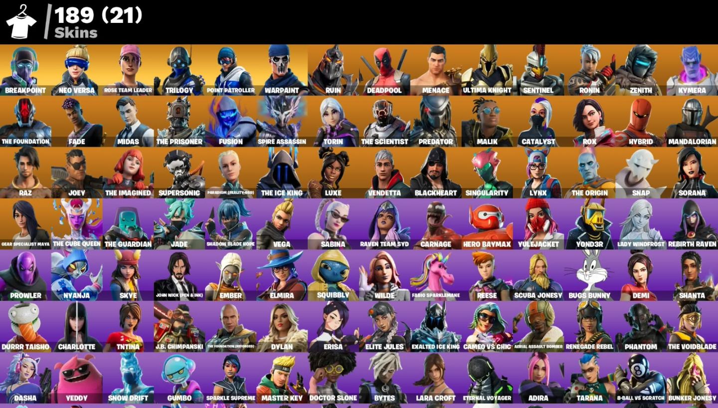 CONTA RARA DE FORTNITE