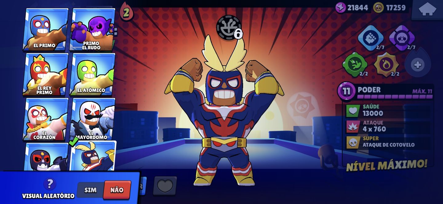 [PRA HOJE] CONTA BRAWL UPADA/SKINS RARAS, 60K, 102 BRAWLERS, CONTA MUITO ANTIGA