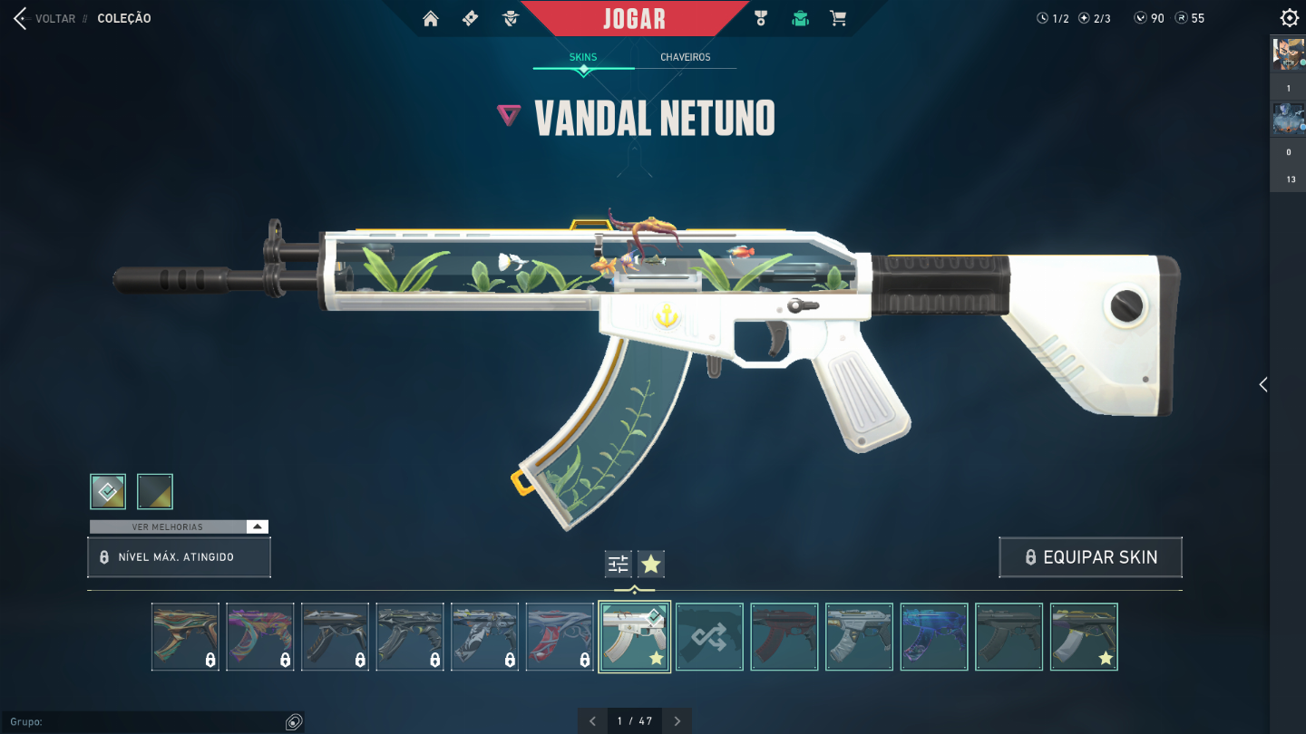 Conta Valorant, Vandal Sublime, Phantom RGX, Operator Glitchpop