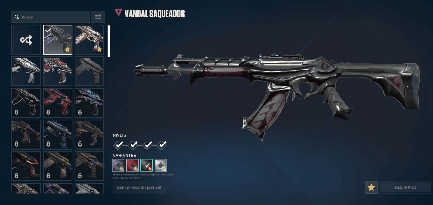 Conta Valorant varias skins de faca e vandal