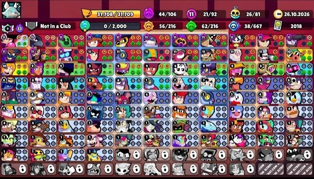Conta brawl stars gemada e rara!!!