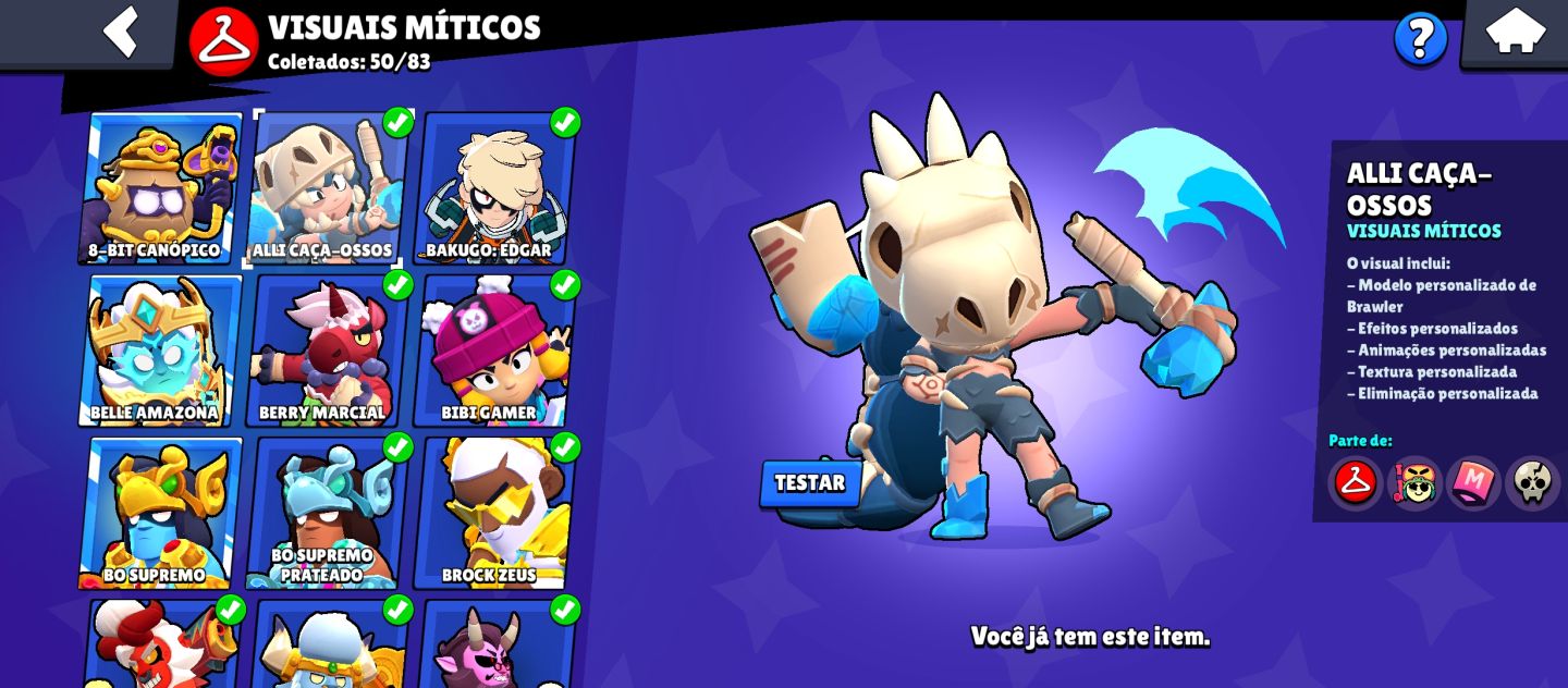 Conta Full de Brawl Stars | Full Nível 11 e Full Buffies (Valor Negociável)
