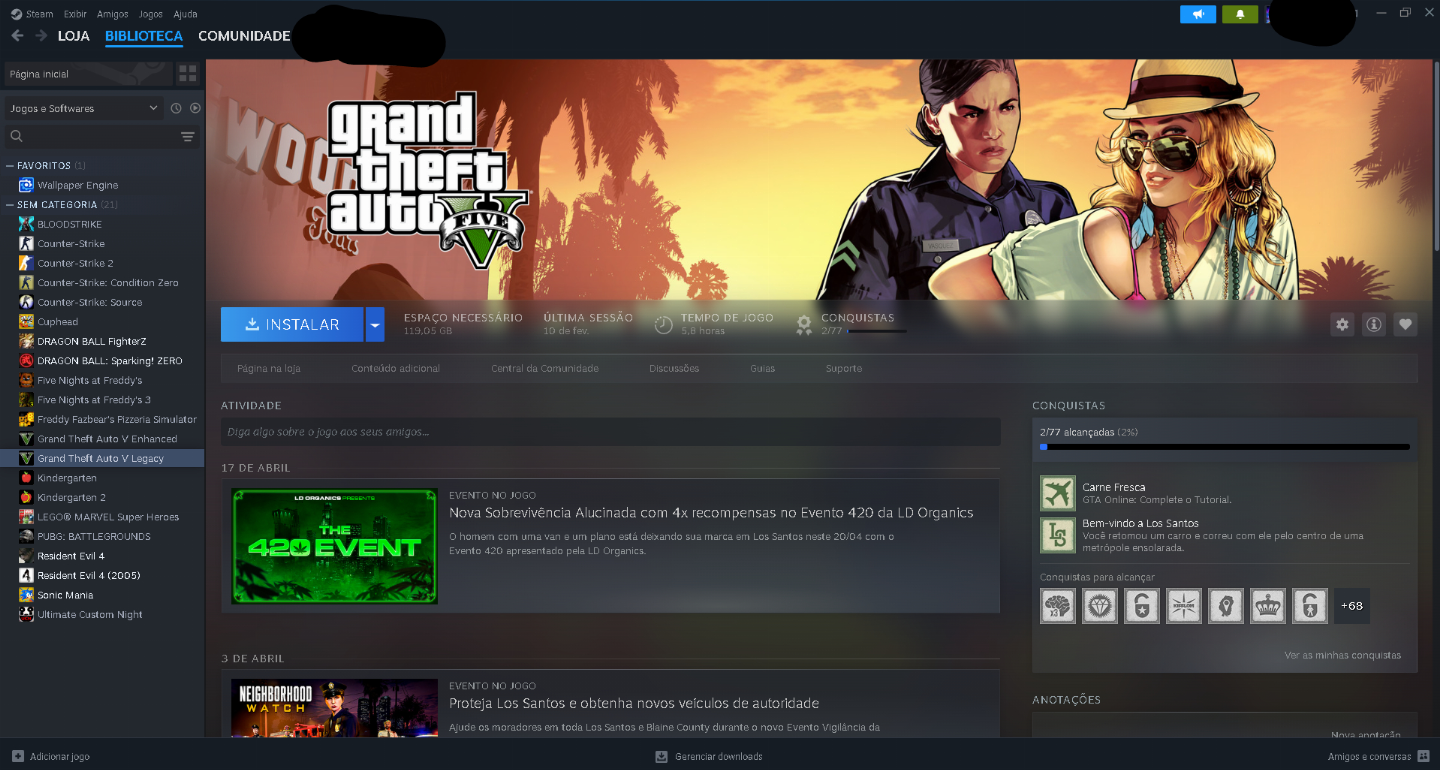 PROMOÇÃO CONTA STEAM ANTIGA COM JOGOS PREMIUM!!!