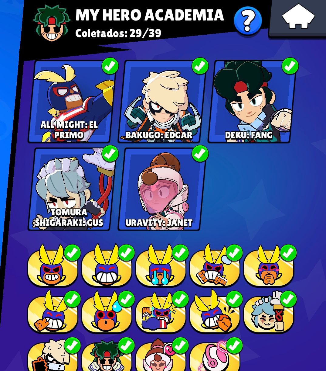 CONTA VETERANA BRAWL STARS 2018 FULL 107 BRAWLERS 148K TROFÉUS (OPORTUNIDADE)