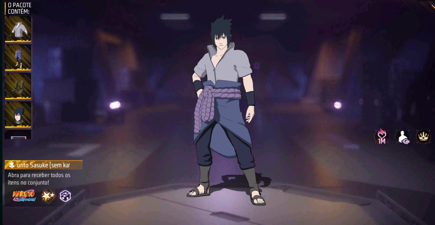 CONTAS FREE FIRE: SASUKE | NARUTO | PROMOÇÃO - ENTREGA AUTOMÁTICA