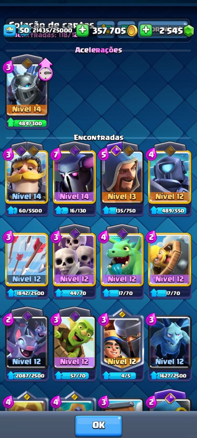 CONTA DE CLASH ROYALE + 10K TROFÉU MEGA LVL 16 EVO