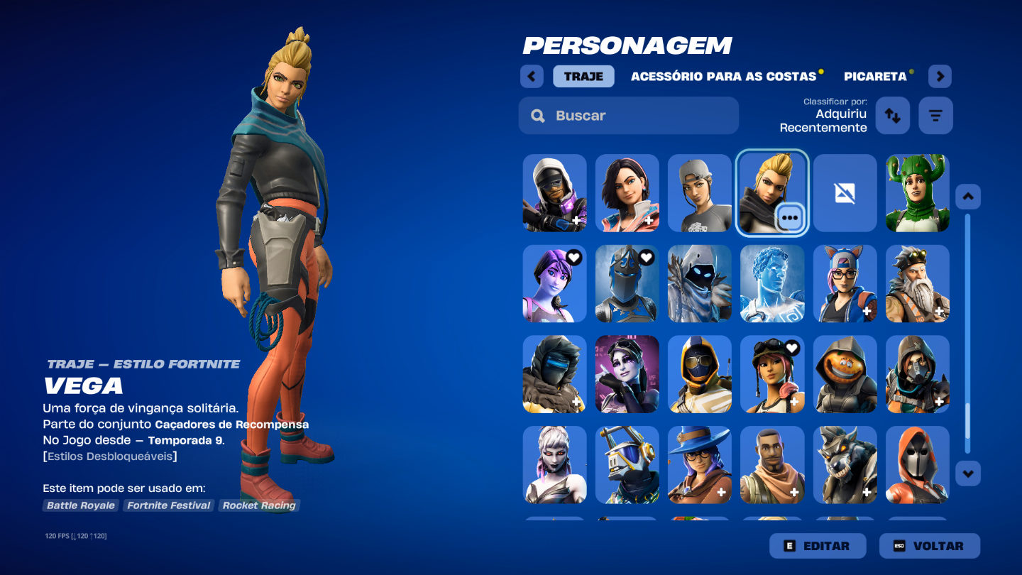 CONTA DE FORTNITE 274 SKINS