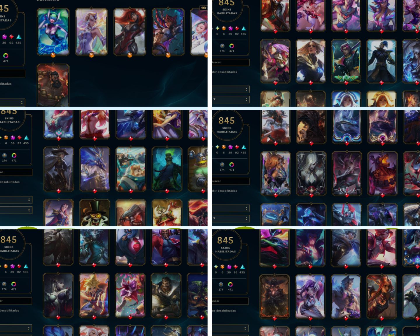 CONTA LOL/TFT-845 SKINS-10 CHIBIS/VALORANT-Pack Kuronami +de 17000R$ gasto!