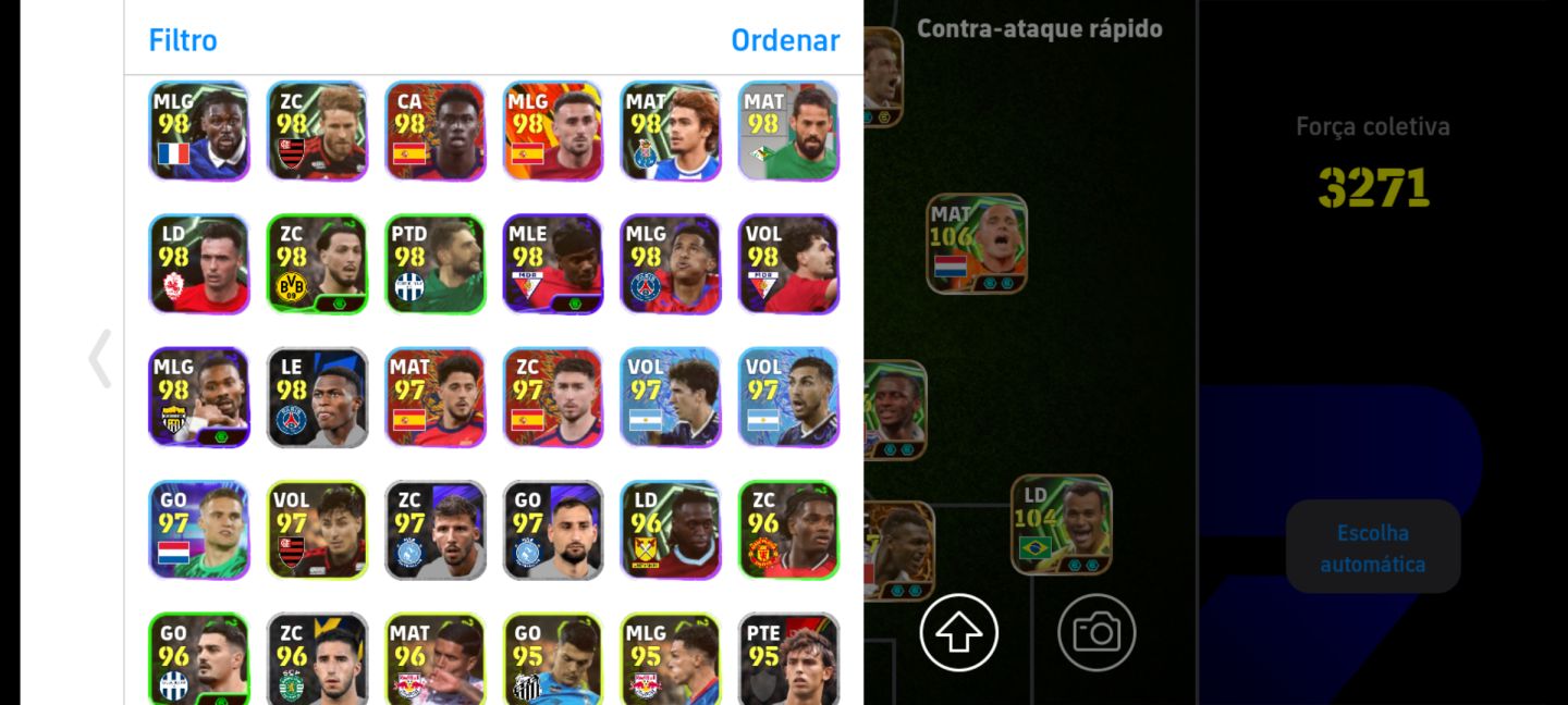 CONTA DE EFOOTBALL COM DEL PIERO 108+CRIS + 108 + ENTRE OUTROS JOGADORES