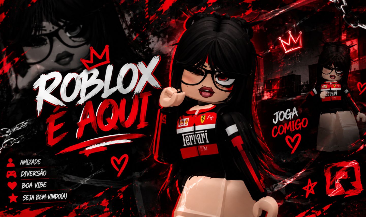 CONTA ROBLOX FEMININA COMPLETA