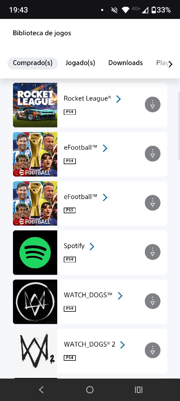 Conta de Playstation com diversos jogos AAA pra PS4/PS5