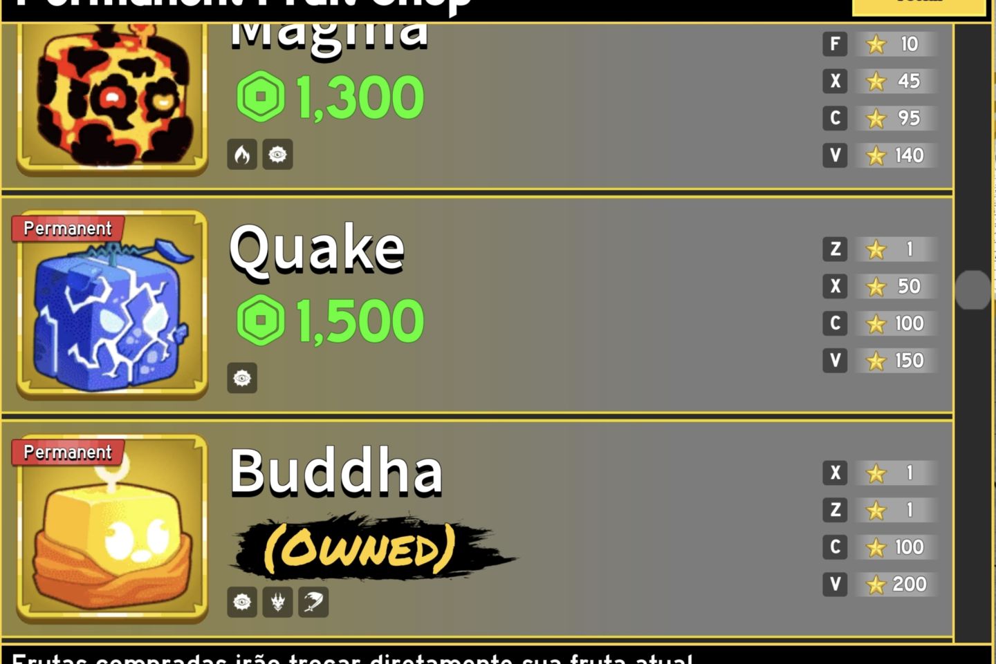 CONTA ENDGAME 2022 BLOX FRUITS (PORTAL & BUDDHA PERM + GAMEPASSES + 17M BOUNTY