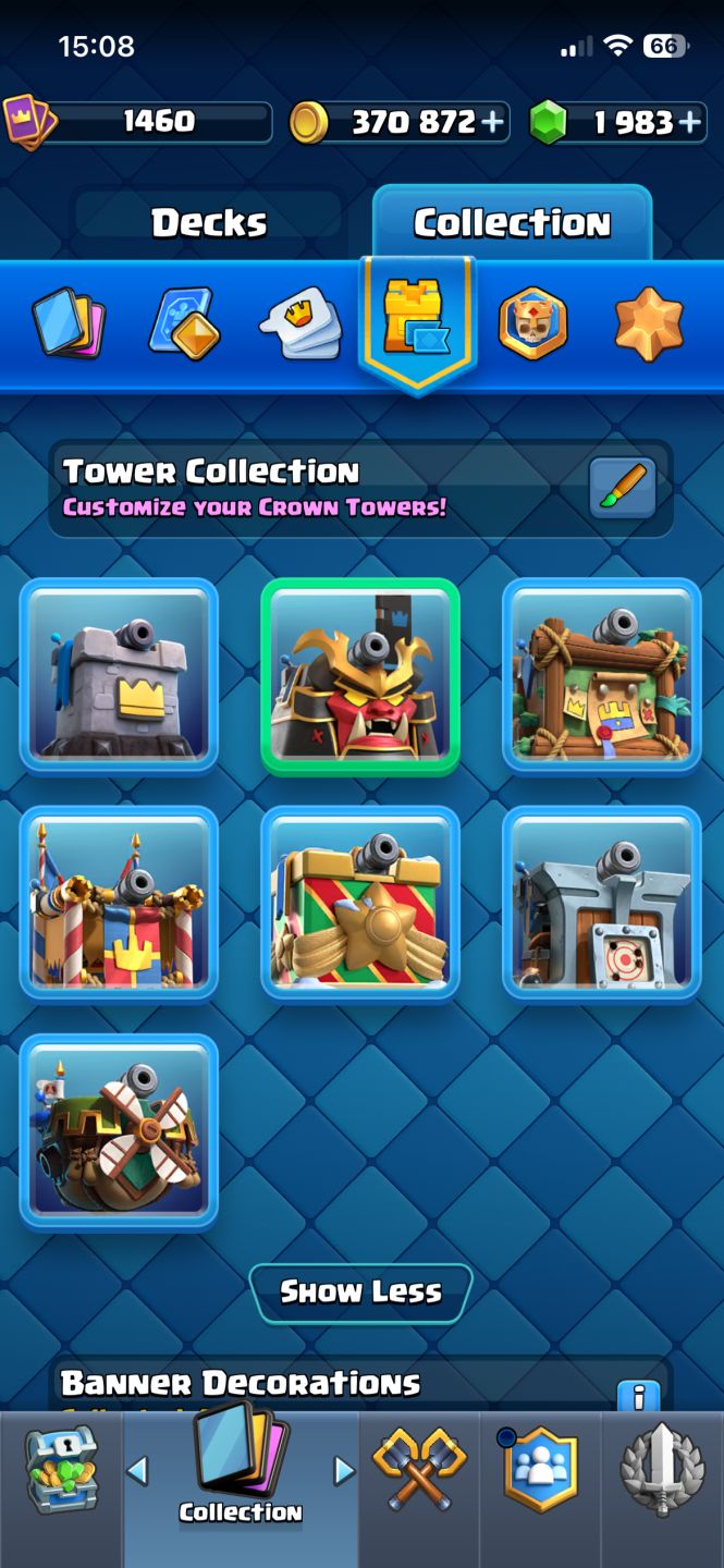 CONTA CLASH ROYALE GEMADA 14000 TROFEUS GRAND CHAMPION