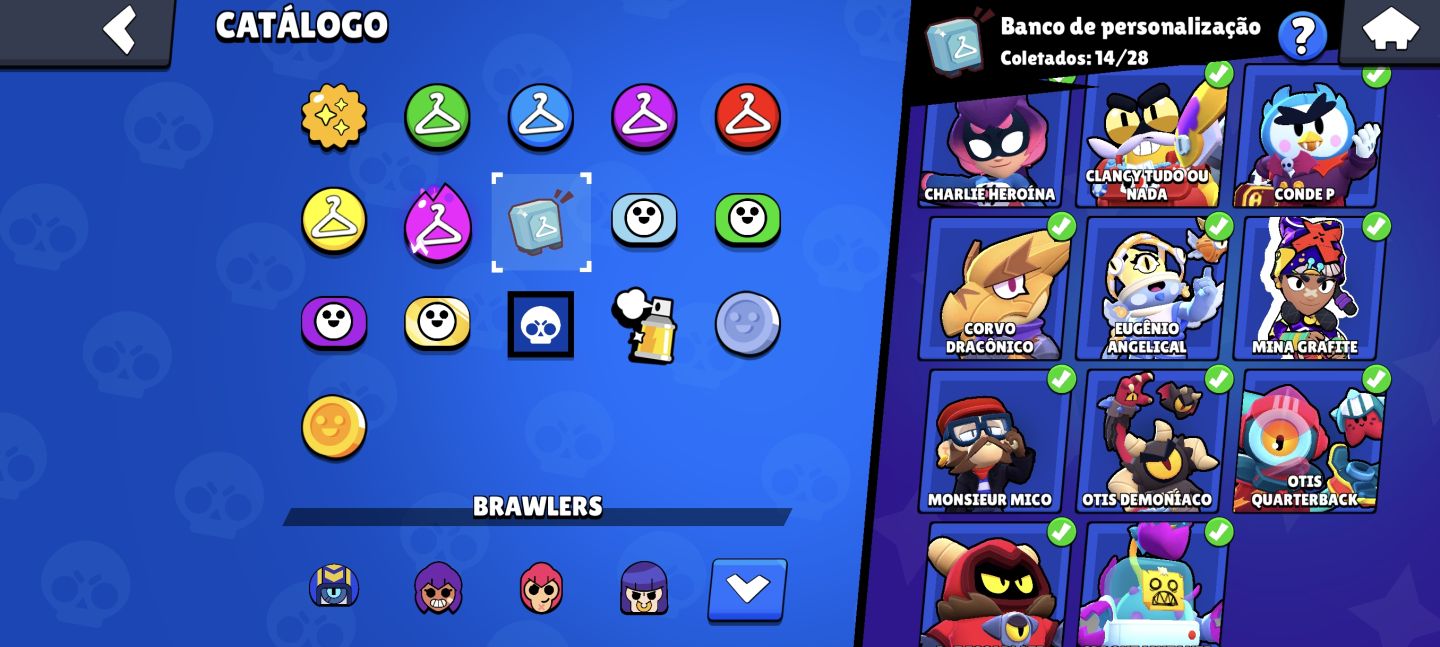 Brawl Stars | 67 Brawlers | 4 Skins Lendárias | 7 Míticas | Muitas Skins