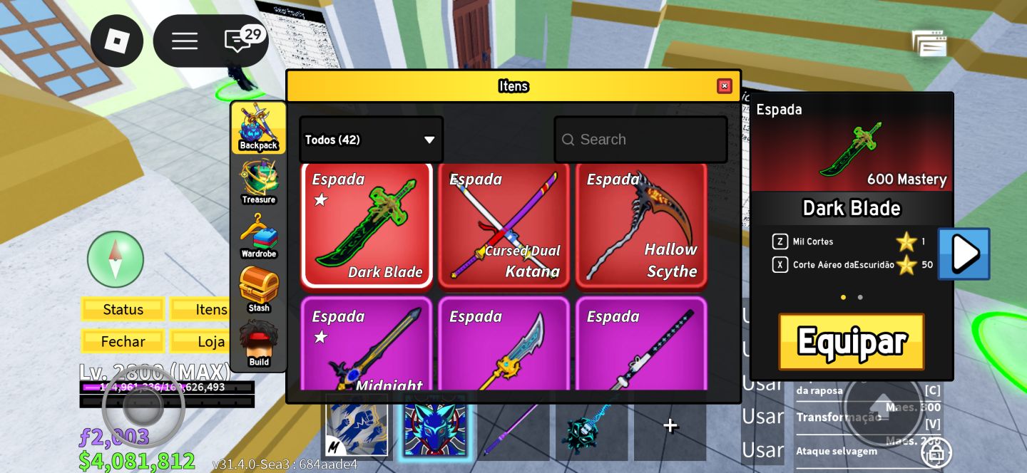 CONTA BLOX FRUITS MT OP PRA PVP