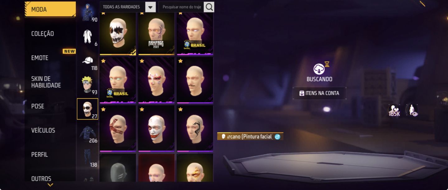 Conta de free fire 2022 31 mil dimas gasto prime 5 e com bastante coisas!!