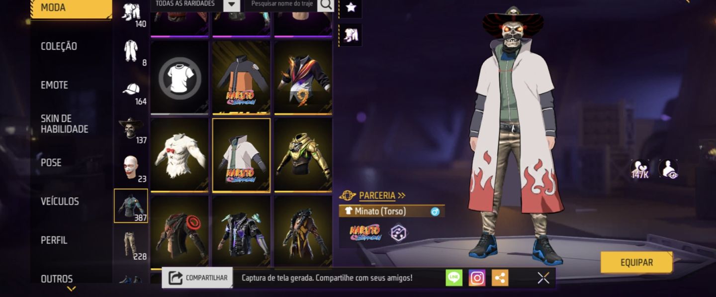 CONTA FF FULL ROXA