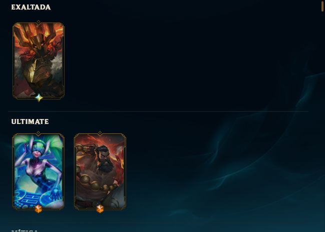 233 SKINS + EXALTADA DO MORDEKAISER | CONTA LEAGUE OF LEGENDS
