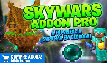 Addon SKY WARS - Crie seu sky wars do zero! Minecraft Bedrock