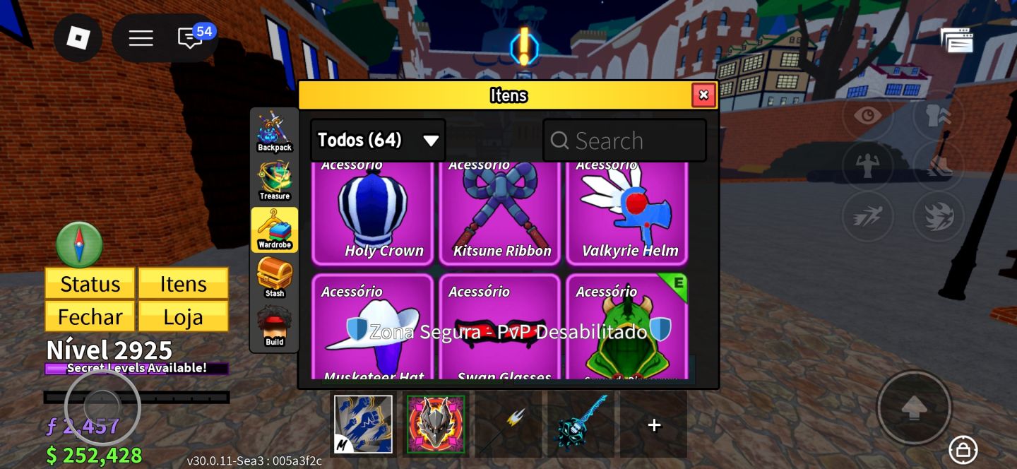 CONTA END-GAME BLOX FRUITS | DRAGON PERM | LVL MÁX 2925 | TTK + DARK COAT |