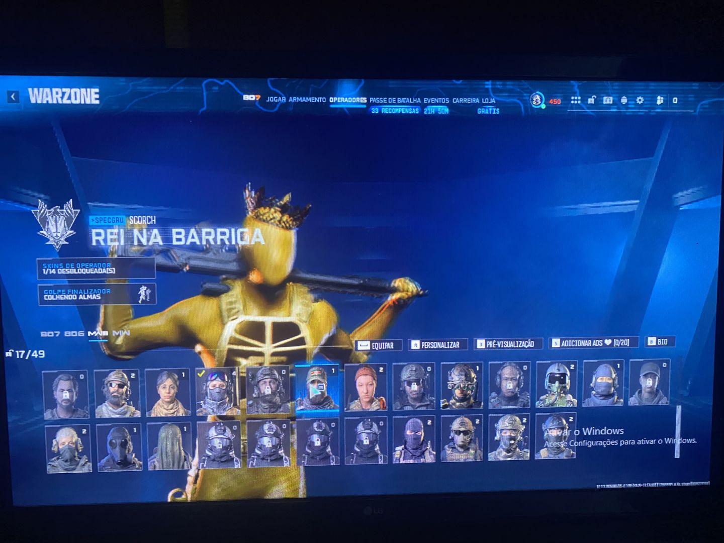 Conta warzone top com varias skins valeria iceflow dentre outras