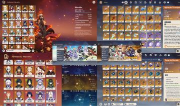 Conta Genshin AR60 com 35 Personagem com 5 Skin + 29 Armas + SELETOR T5 LIMITADO