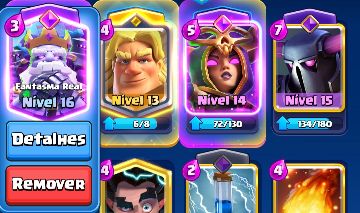 Conta Clash Royale (Trr NV15, todas as cartas + evo e hero)