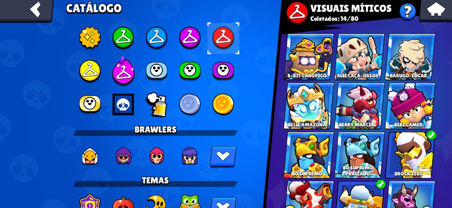 CONTA BRAWL STARS 52.243 TROFÉUS | 105/107 BRAWLERS
