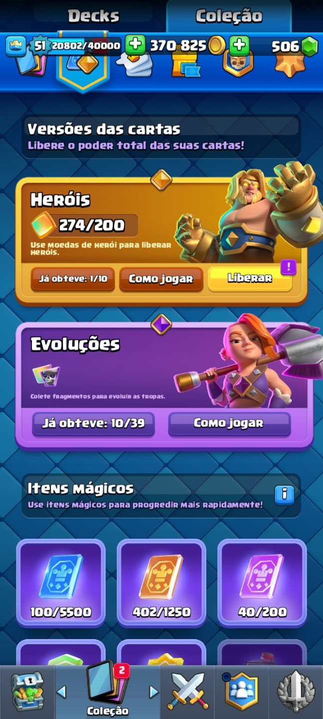 Conta de clash Royale com quase 9k de troféus