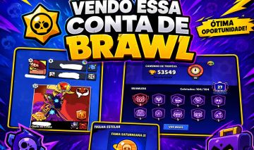 CONTA RARA DE BRAWL STARS FULL (104/104) + 53K TROFÉUS + SKINS ESCLUSIVAS!