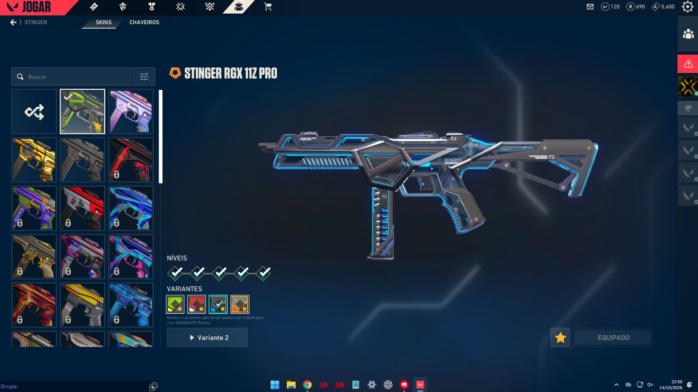 CONTA VALORANT CHEIA DE SKINS